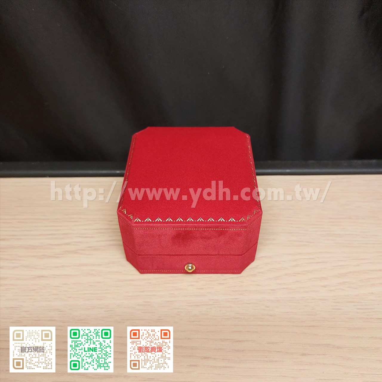 典雅金邊系列項鍊墜子盒
