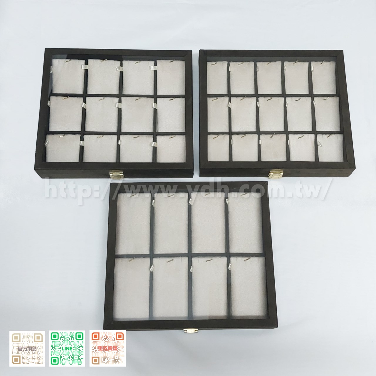 21x24公分墜子玻璃蓋收納盒(麂皮)